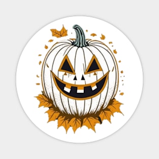 horror simple pumpkin Magnet